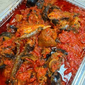 Fried sauce with snail//panla kika/eggs